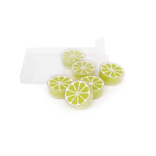 Green Lemon Unscented Tealight Candles, 6ct. by Ashland&#xAE;